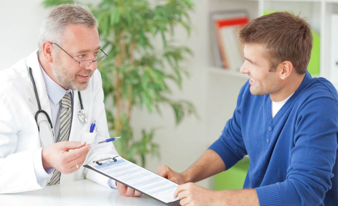 doctor and patient talking